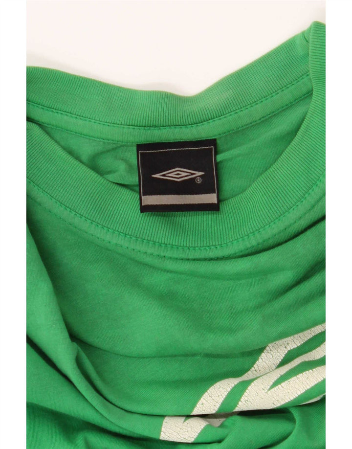 Umbro T-Shirt Graphique Homme Vert Moyen Coton
