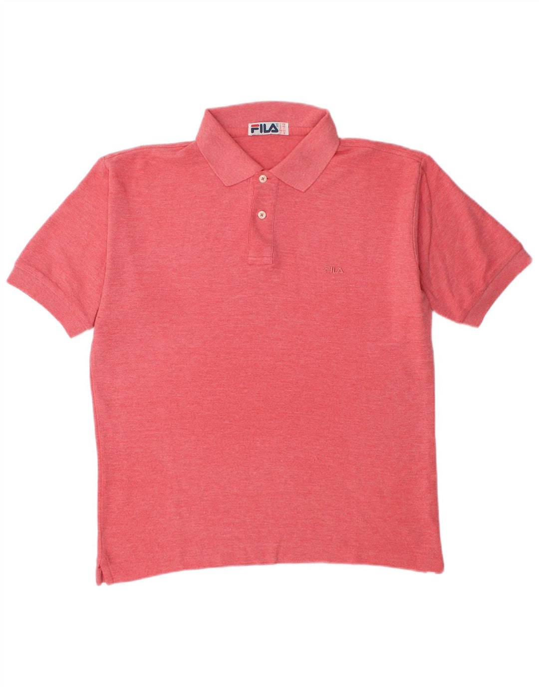 Fila Polo Homme IT 46 Petit Coton Moucheté Rouge