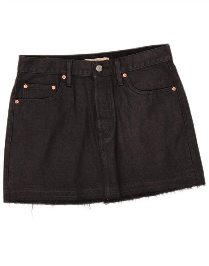 Levi's Mini Jupe En Jean W27 Femme Petit Noir Coton