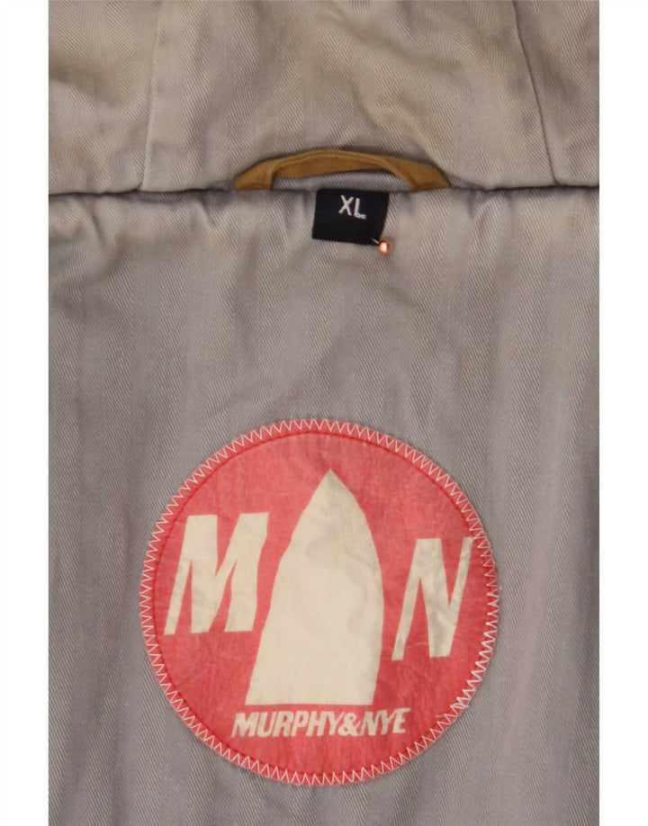 Murphy & Nye Veste matelassée à capuche pour homme UK 42 XL Beige
