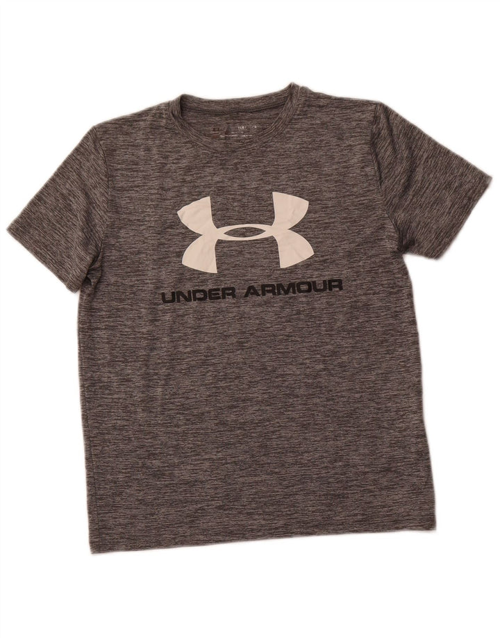 UNDER ARMOUR T-shirt graphique Heat Gear pour garçon 11-12 ans Grand Gris