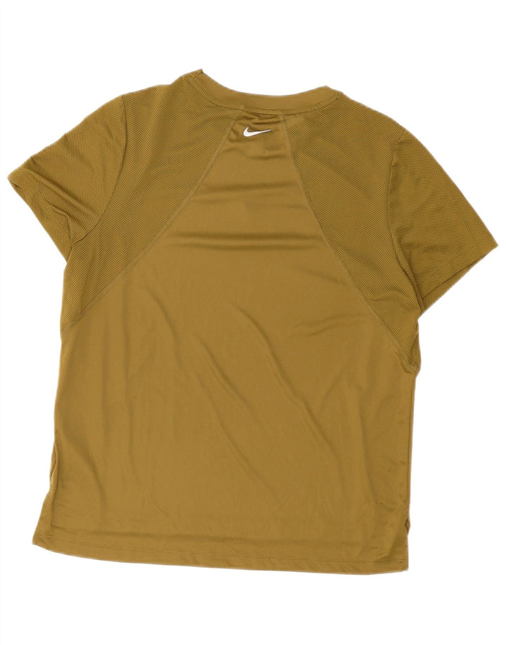 Nike Hommes Dri Fit Graphic T-Shirt Haut Large Kaki Polyester