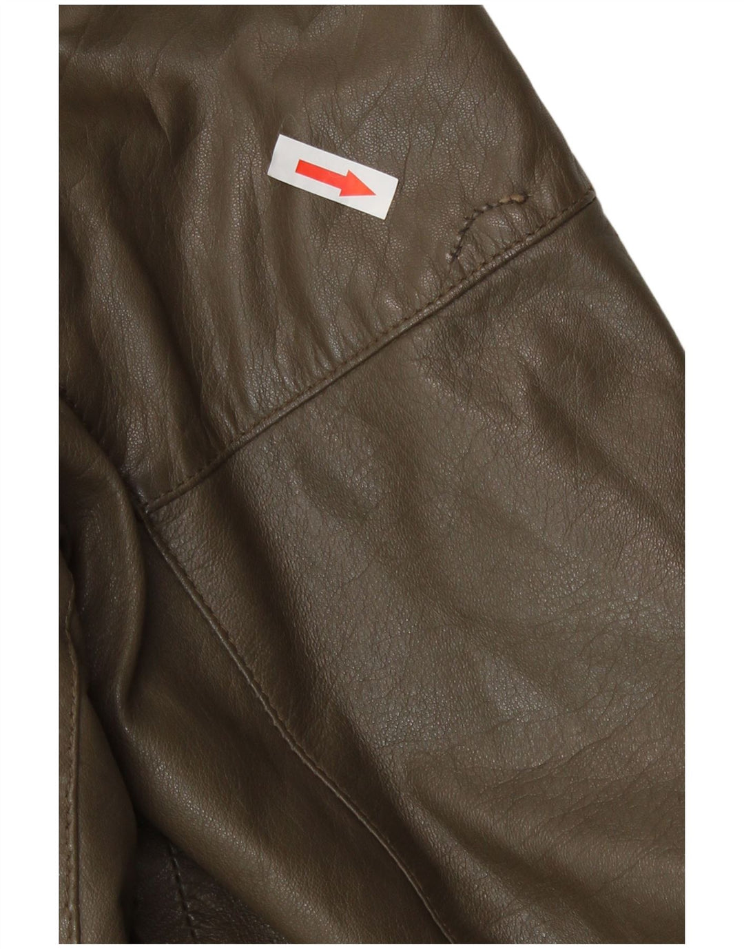 veste en cuir homme vintage IT 50 Grand cuir kaki