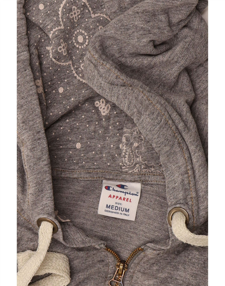 Champion Pull à capuche zippé pour femme UK 14 Gris moyen