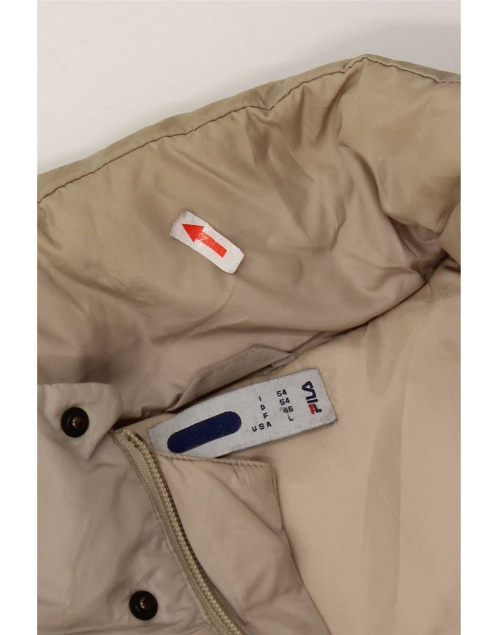 Fila Veste matelassée à capuche pour hommes IT 54 2XL Gris Nylon