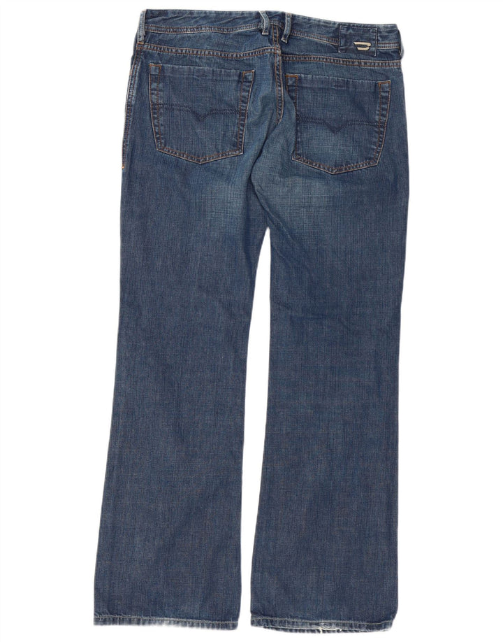 Diesel Jean Bootcut Homme W34 L32 Bleu Coton