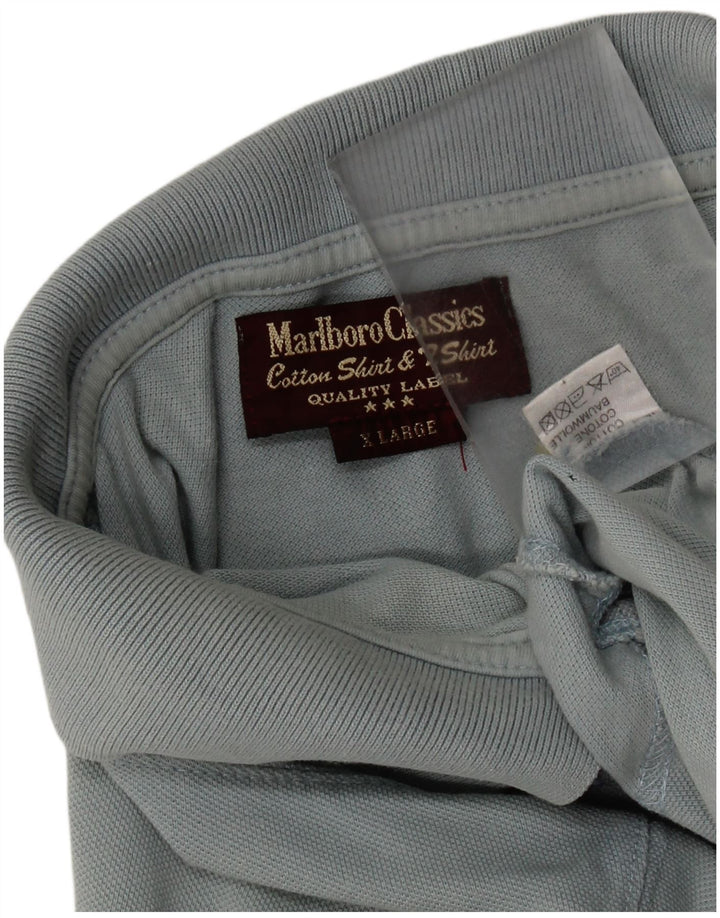 MARLBORO CLASSICS Polo Homme XL Bleu Coton