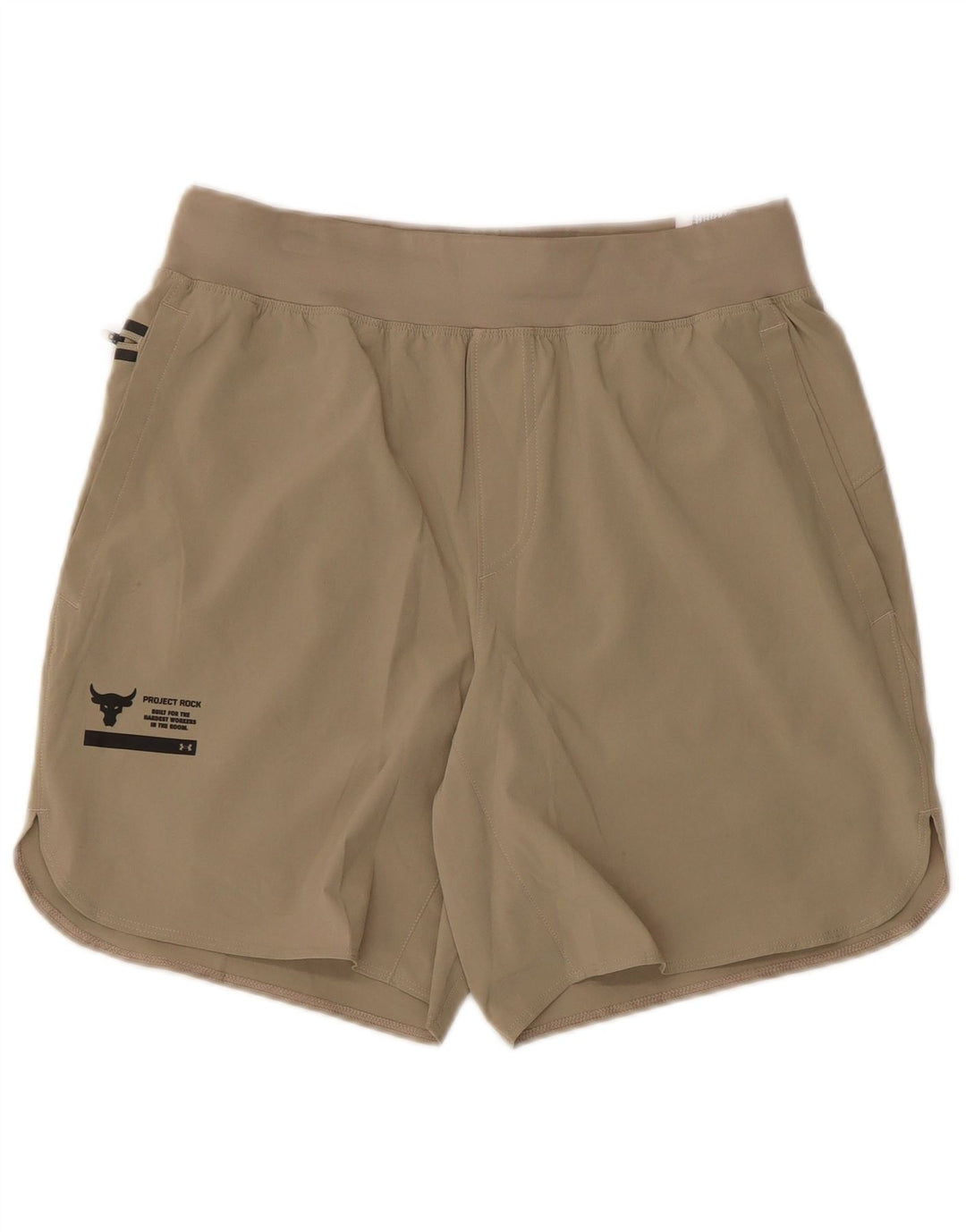 Under Armour Short de Sport Homme Kaki Moyen Polyester