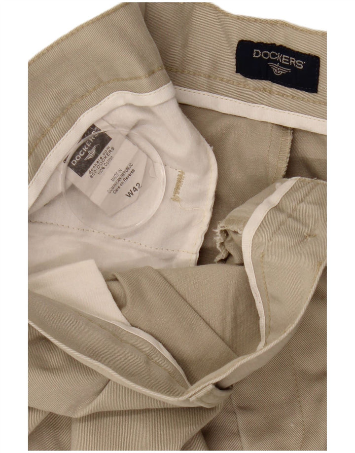 DOCKERS Short Chino Pegged Homme W42 2XL Coton Beige