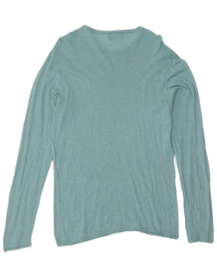 Zara Pull à col rond pour homme, grand bleu