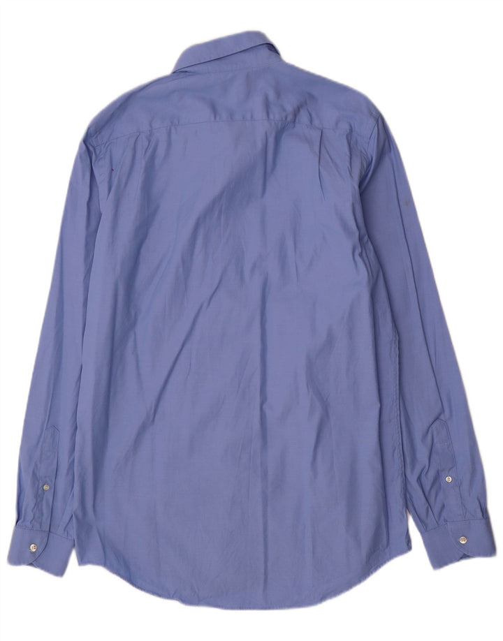 Lacoste Chemise Regular Fit Homme Taille 40 15 1/2 Coton Bleu Moyen
