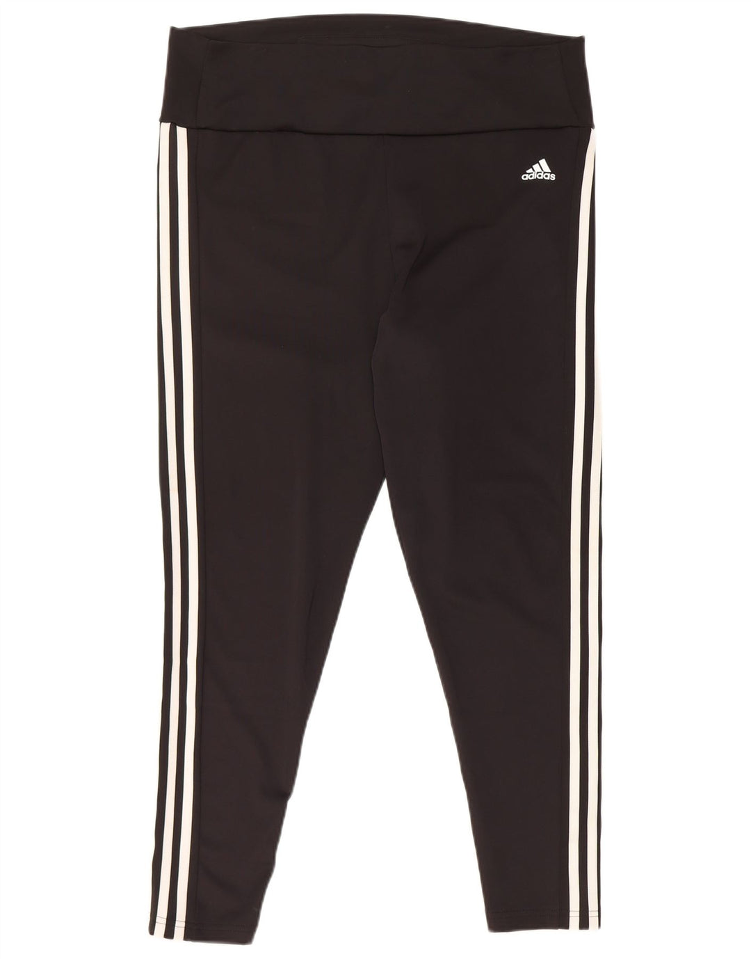 Adidas Legging court pour femme UK 20/22 XL Noir Polyester