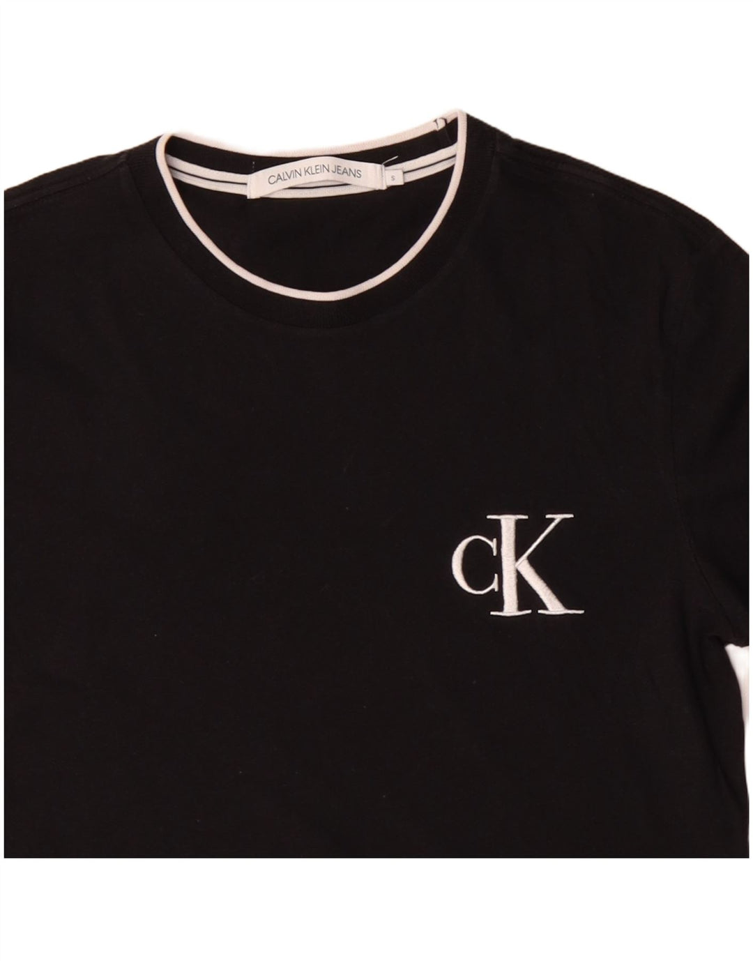 CALVIN KLEIN JEANS T-Shirt Homme Haut Petit Noir Coton