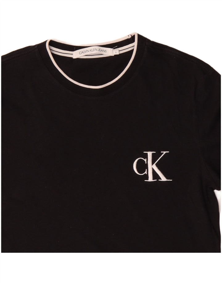 CALVIN KLEIN JEANS T-Shirt Homme Haut Petit Noir Coton