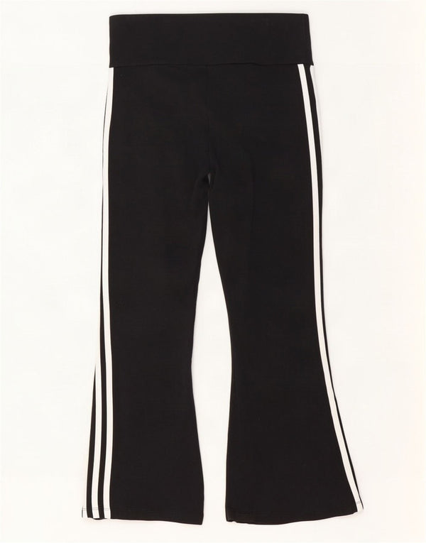 Adidas Pantalon de survêtement évasé pour femme UK 12/14 Coton noir moyen