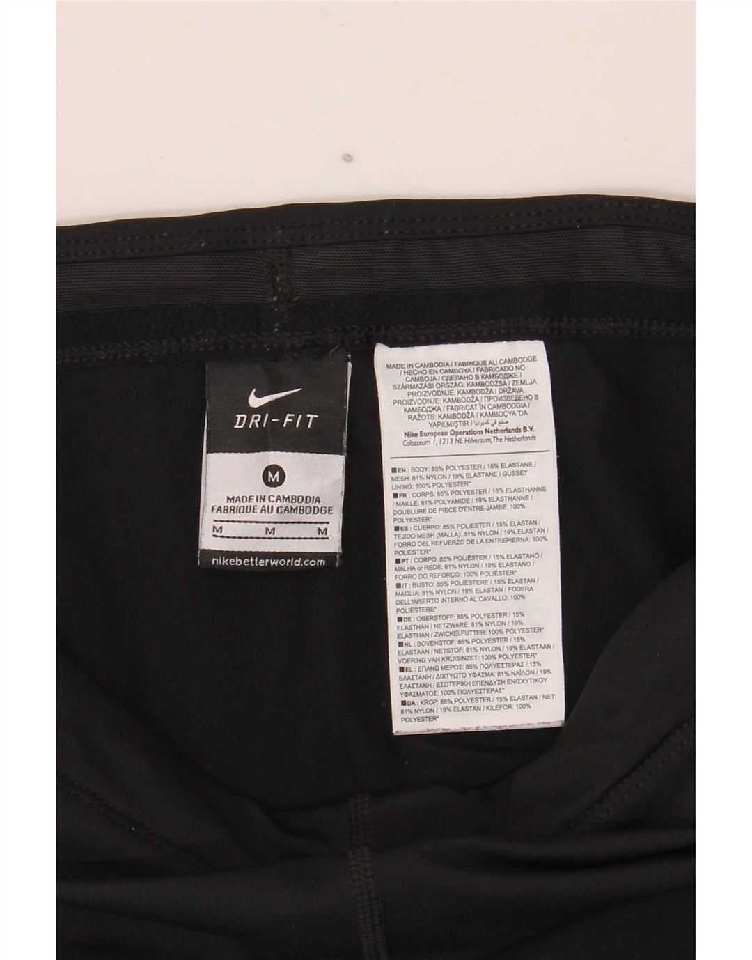 Nike Leggings Femme UK 44 Medium Noir Polyester Sports