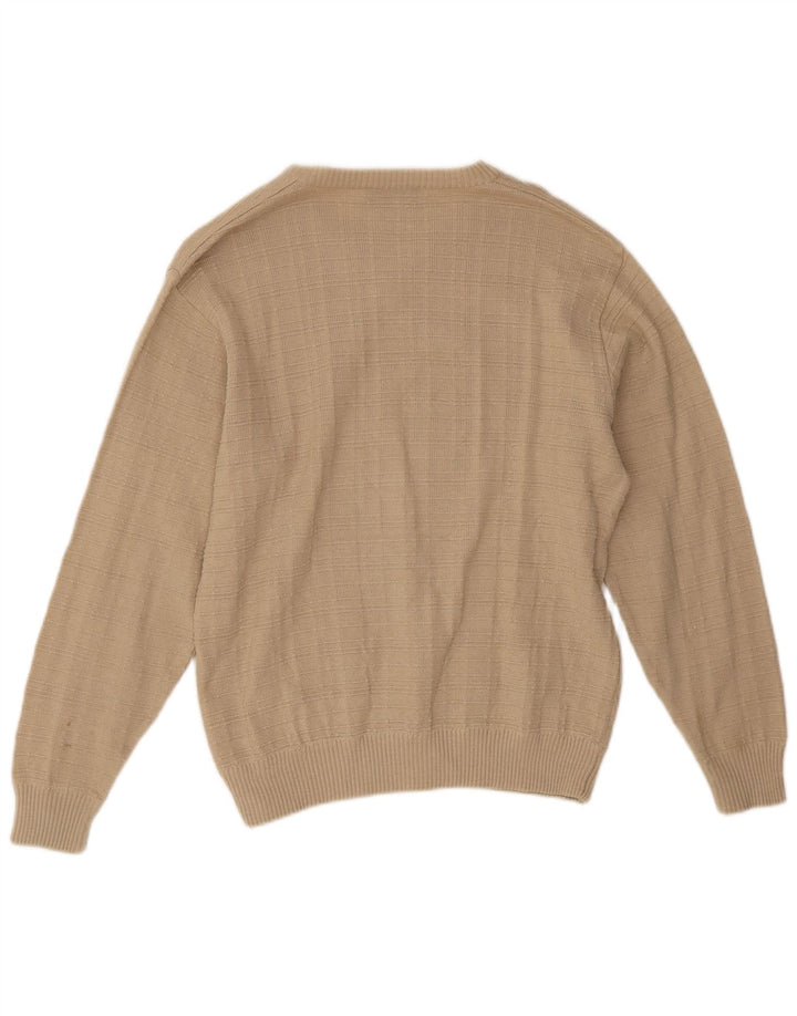 Marks & Spencer Pull col V pour homme Petit Acrylique Beige