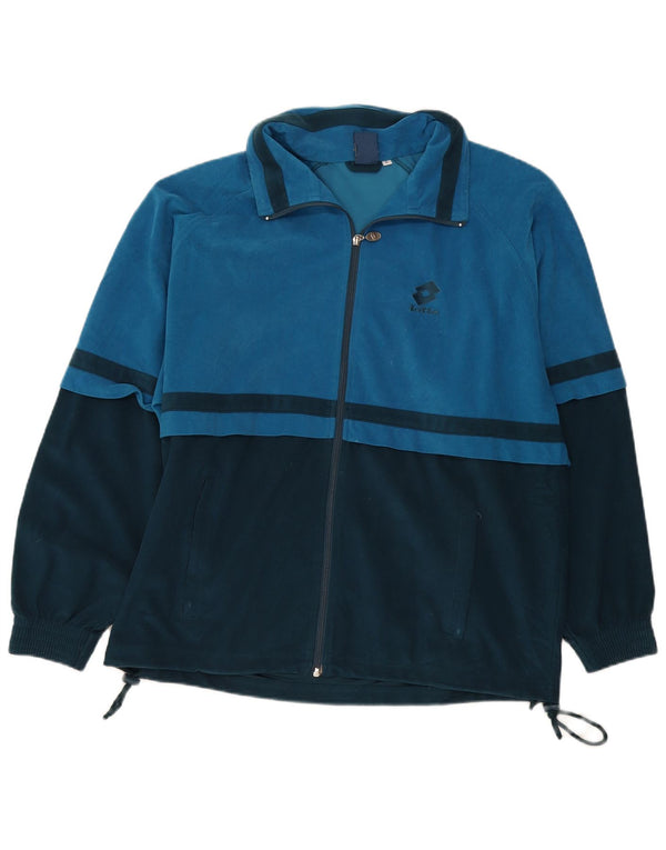 Lotto Veste de Survêtement en Velours Homme Large Bleu Colorblock