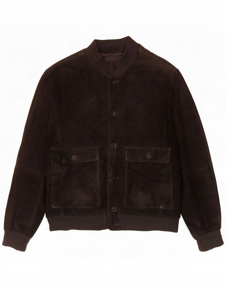 Gimo's Veste en daim pour homme UK 44 XL Cuir noir