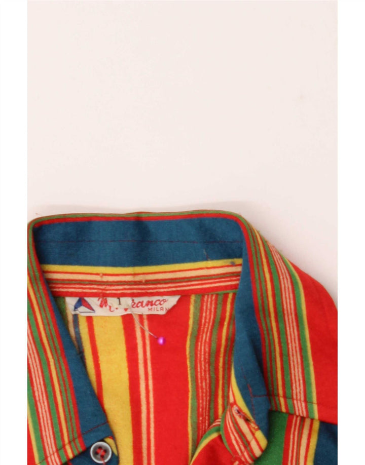 Vintage Womens Pullover Shirt US 1 XS Multicolore Rayé