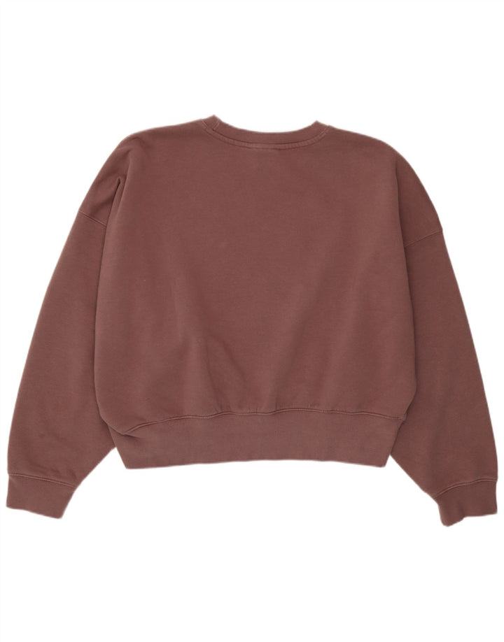 Adidas Sweat-shirt surdimensionné pour femme UK 12 Coton violet moyen