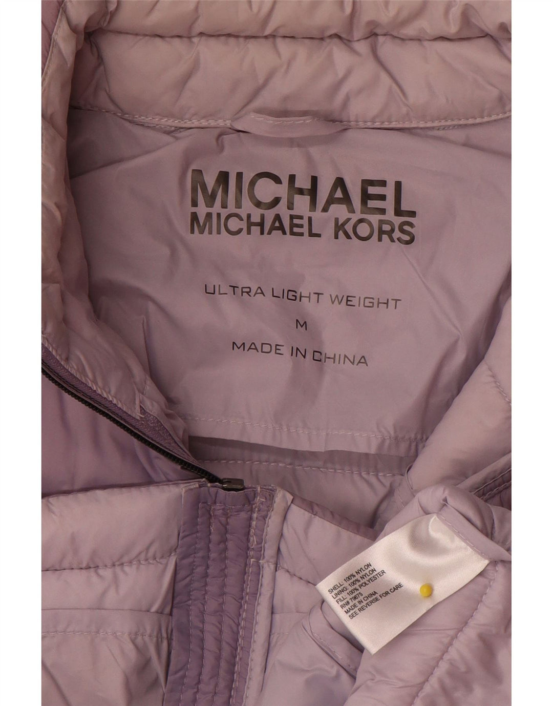 Michael Kors Veste rembourrée pour femme UK 14 Nylon violet moyen