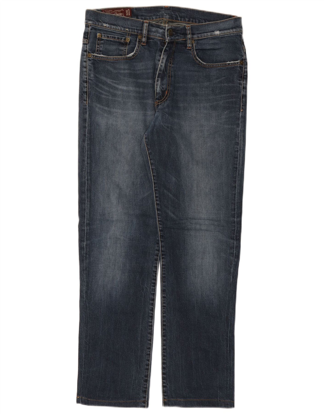 MARLBORO CLASSICS Jean droit homme W33 L29 bleu marine coton