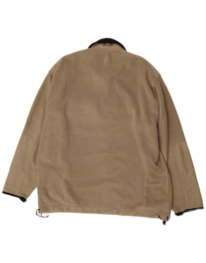 Asics Veste polaire pour homme UK 44 2XL Kaki Colourblock