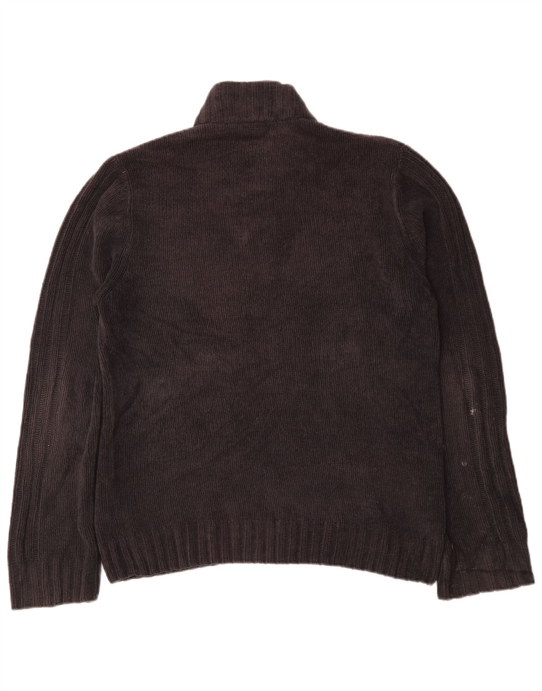 M&Co Pull col boutonné pour homme en polyester gris Taille L