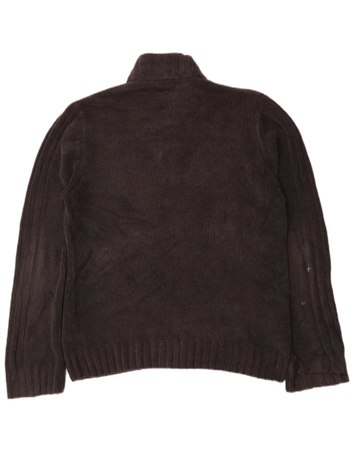 M&Co Pull col boutonné pour homme en polyester gris Taille L