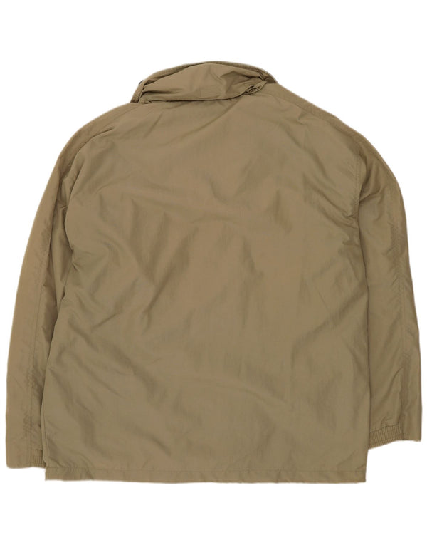 Diadora Veste de pluie à capuche pour homme UK 40 Large Kaki Sports