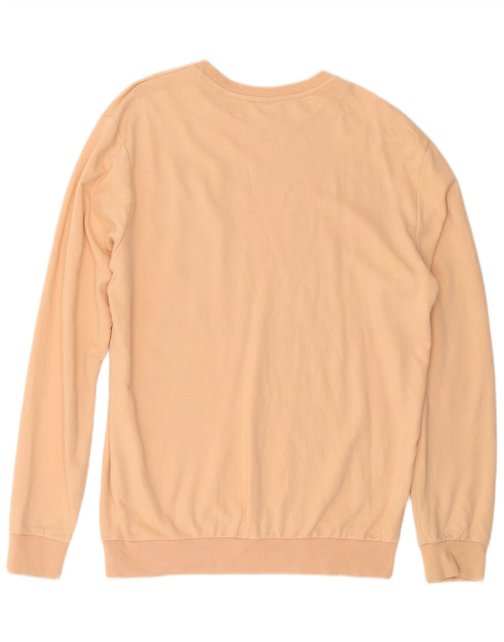 PUMA Sweat-shirt surdimensionné pour femme UK 44, coton jaune moyen