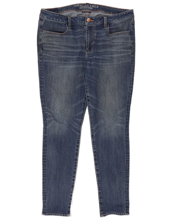 American Eagle Jean Jegging Femme UK 18 XL W38 L28 Bleu Coton