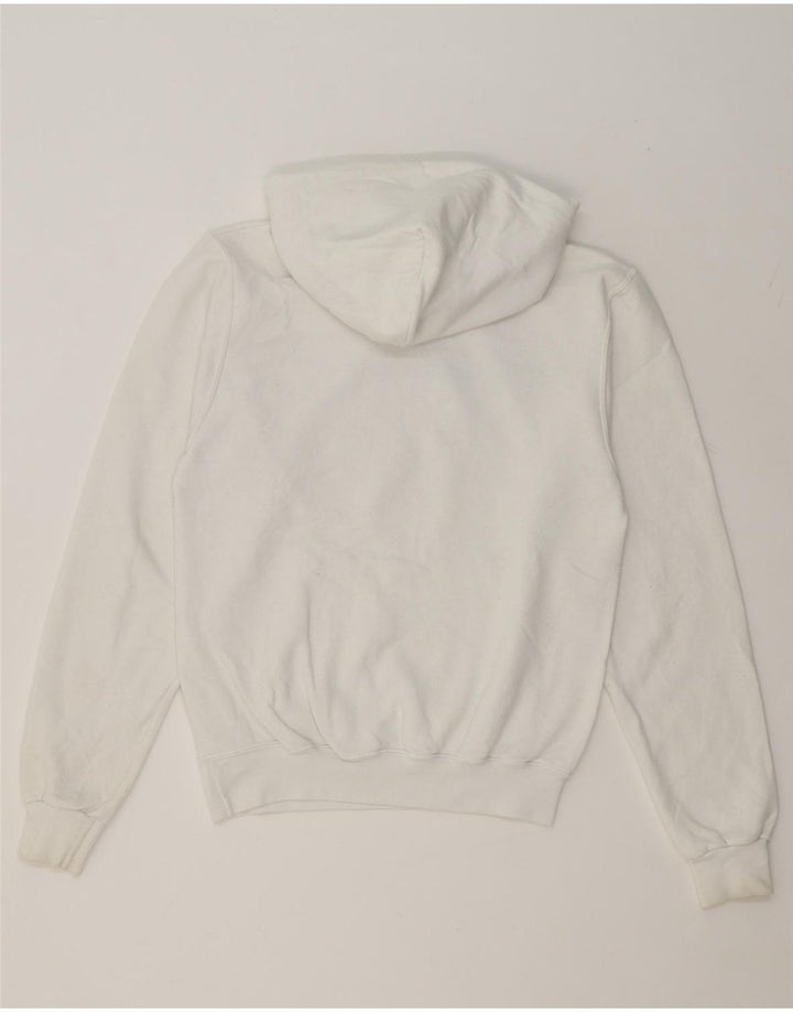 CHAMPION Mens Graphic Hoodie Jumper XS White Vintage Champion and Second-Hand Champion from Messina Hembry 