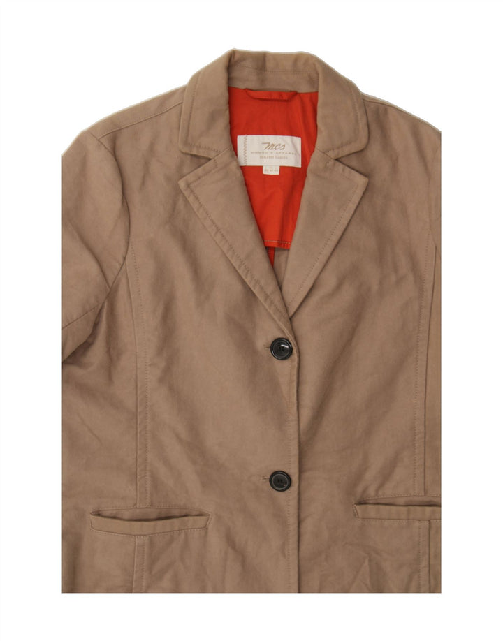MARLBORO CLASSICS Womens Trench Coat EU 42 Large Brown Cotton Classic Vintage Marlboro Classics and Second-Hand Marlboro Classics from Messina Hembry 