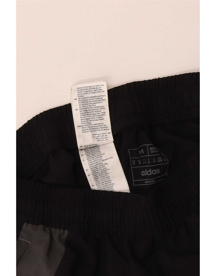 Adidas Short de sport graphique pour homme en polyester color block noir moyen