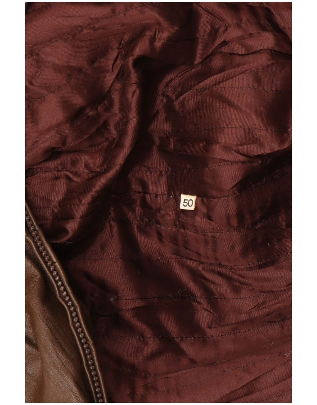 Veste en cuir femme vintage IT 50 XL Marron