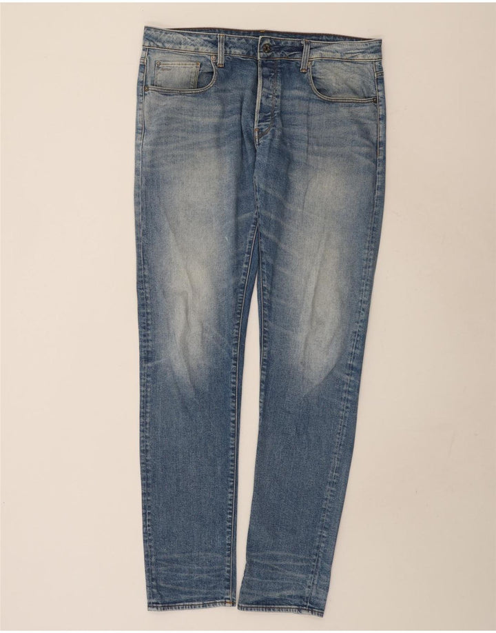 G-Star Jean Slim 3301 Homme W36 L38 Bleu Coton
