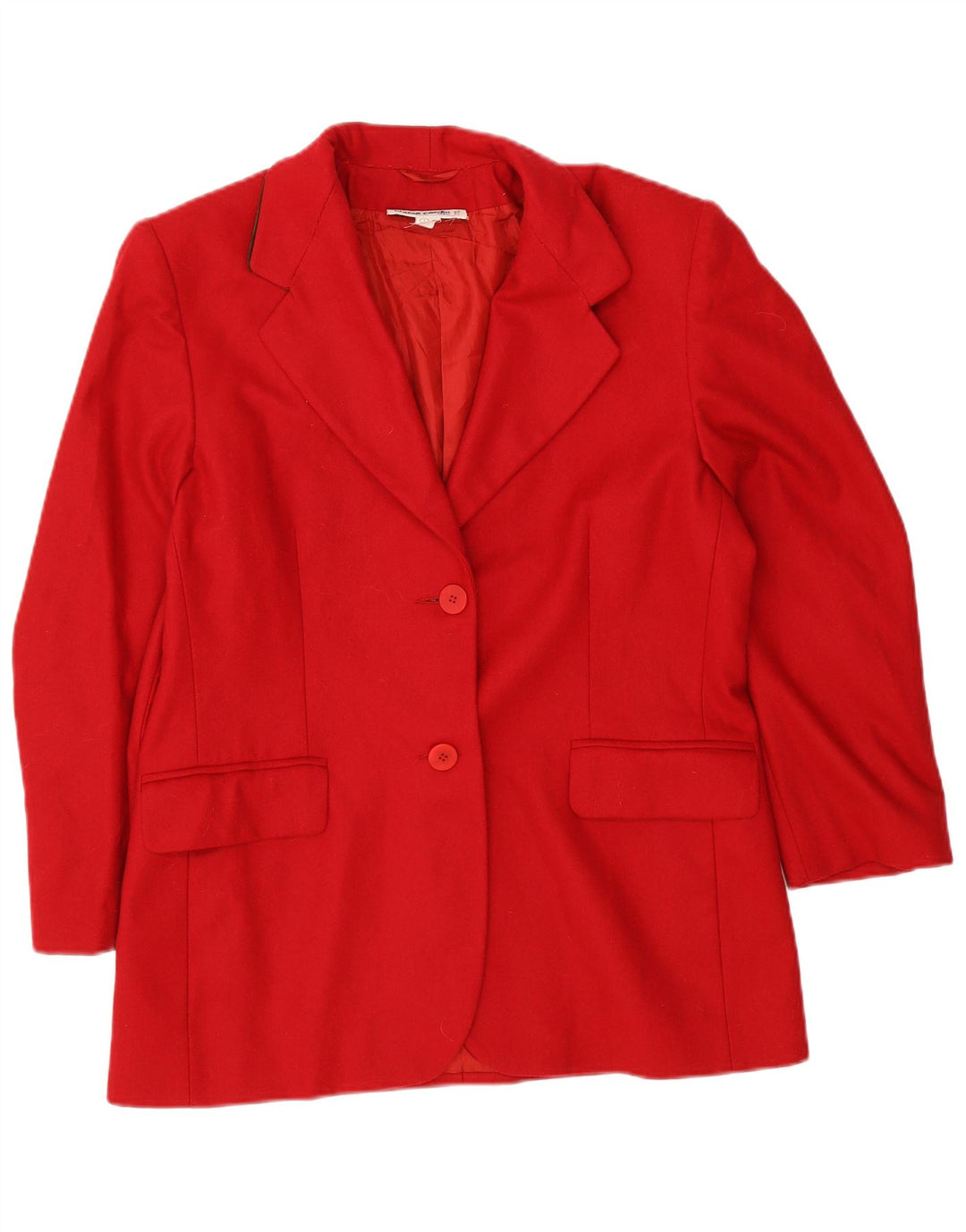 Pierre Cardin Veste Blazer 2 Boutons Femme IT 46 Grand Coton Rouge