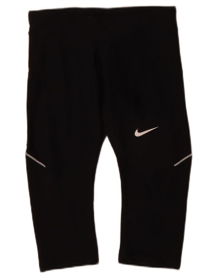 Nike Legging Capri Dri Fit Femme UK 4 XS Noir Polyester