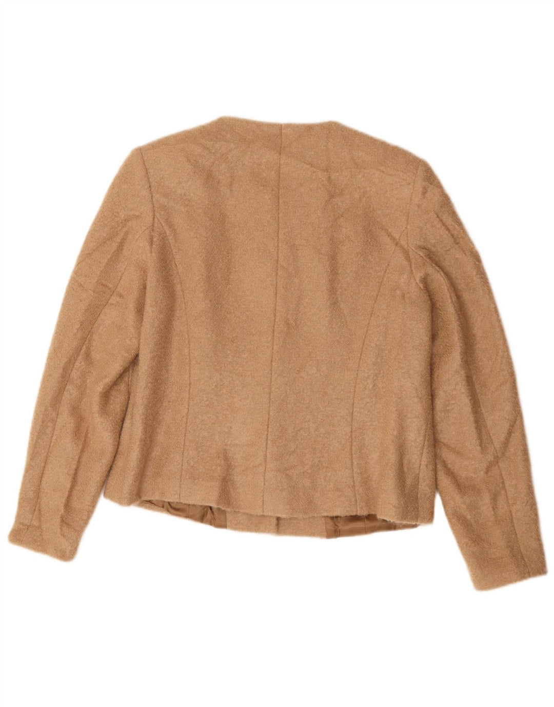 vintage Femme 5 Bouton Blazer Veste UK 14 Beige Moyen