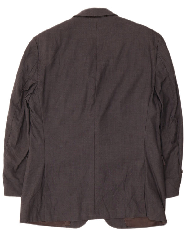 Dkny Veste Blazer 2 Boutons Homme UK 37 Petite Laine Grise