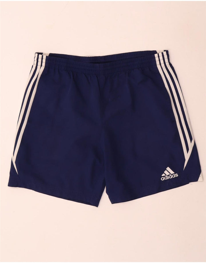 Adidas Short de sport pour homme Large en polyester color block bleu marine