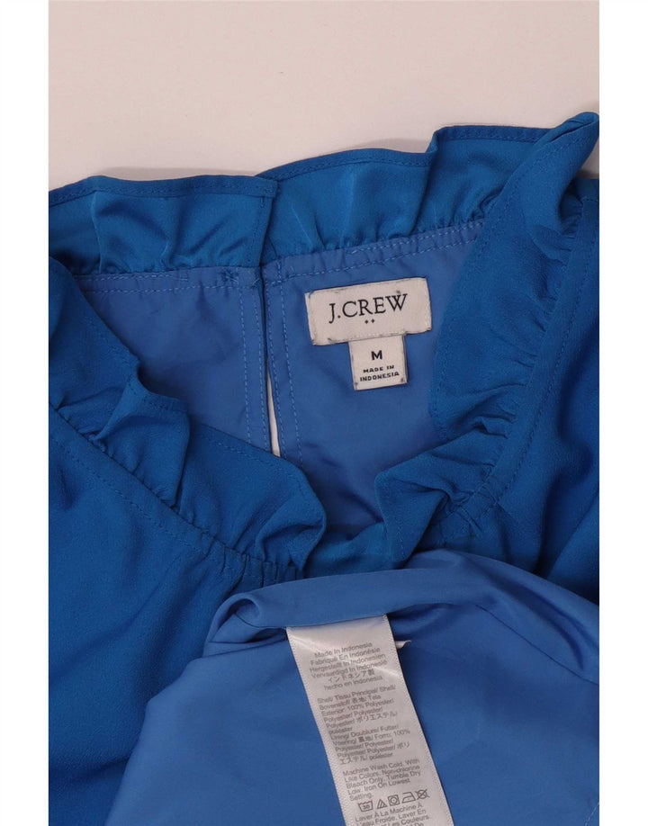 J. Crew Chemisier sans manches pour femme UK 44 Bleu moyen Polyester