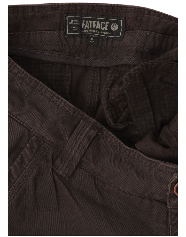 Fat Face Short Chino Homme W30 Coton Gris Moyen