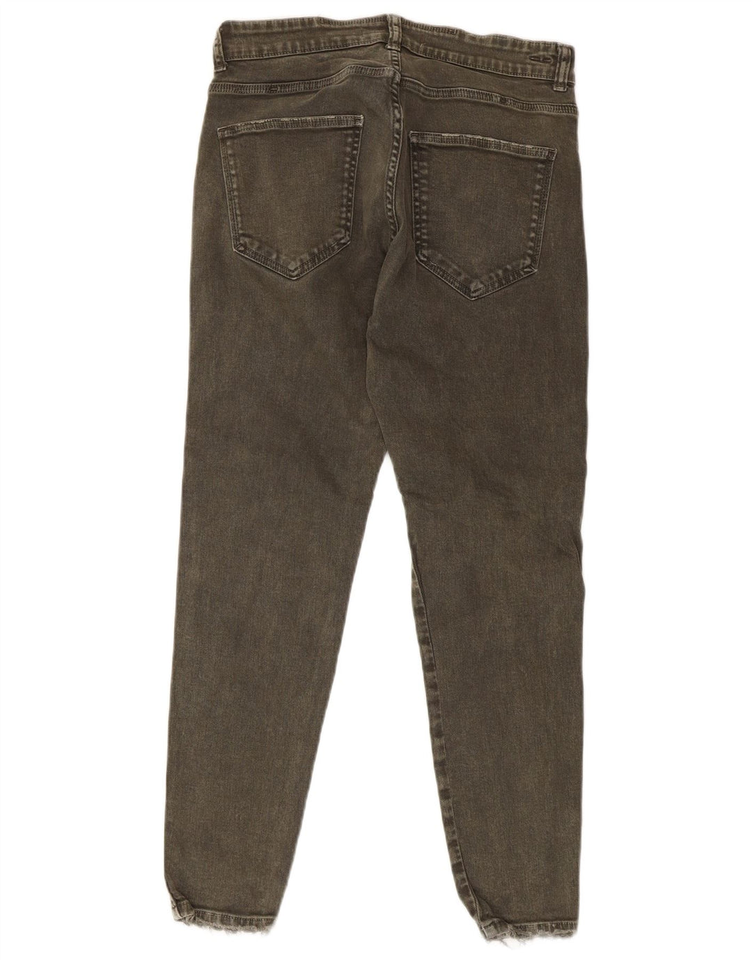 Zara Jean slim en détresse pour homme EU 42 Medium W32 L27 Coton kaki