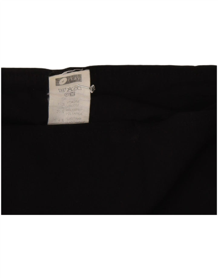 Orsay Femme Mini Jupe Portefeuille IT 42 Medium W30 Noir Viscose