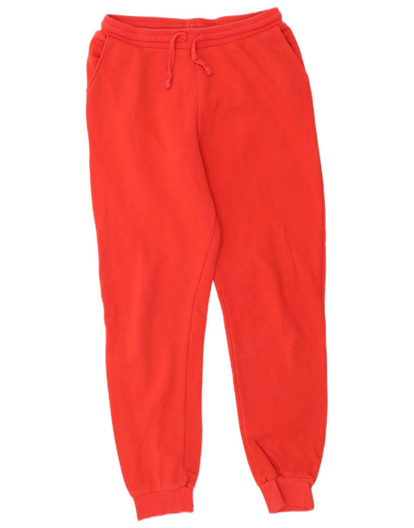 Zara Pantalon de survêtement pour femme Joggers UK 10 Small Rouge Coton
