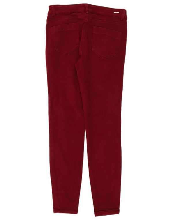 Zara Jean skinny femme EU 38 Small W28 L27 Bordeaux