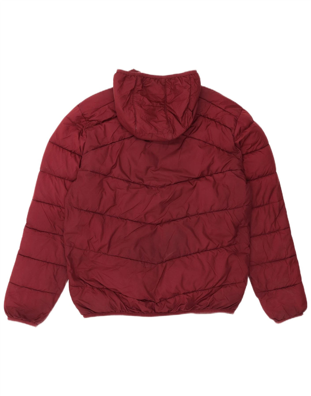 JACK & JONES Veste matelassée à capuche pour homme UK 40 Large Bordeaux Polyester